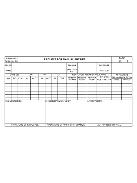 coa alems login|Request For Manual Entries .